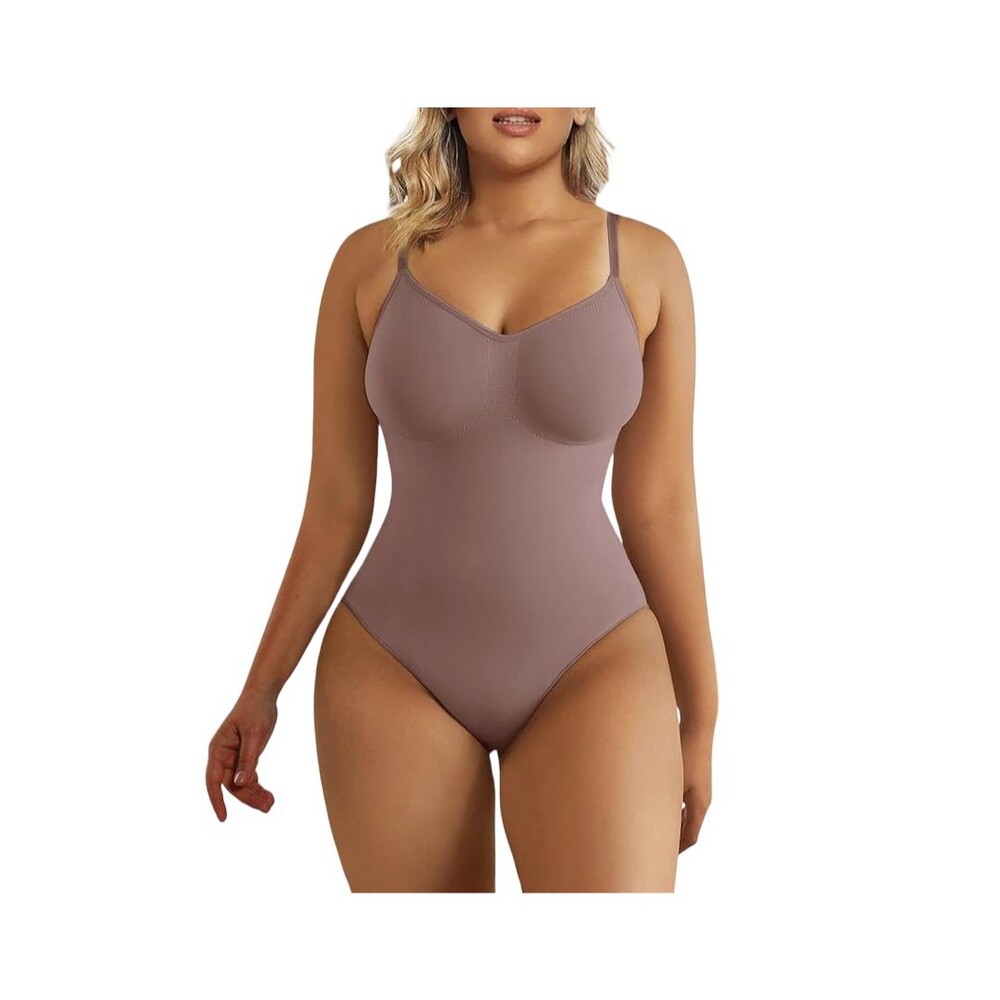 NEW SHAPERX Womens S/M ShapeWear Bodysuit Tummy Control Body Seamless Sculpting